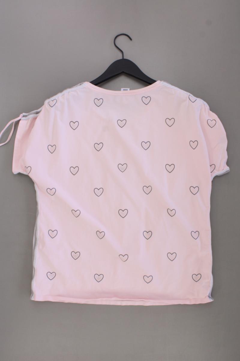 estelle jolie Shirt mit Herzmuster Gr. 46 Kurzarm rosa aus Baumwolle