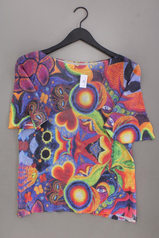 Made in Italy Strickshirt Gr. OneSize Kurzarm mehrfarbig aus Polyester