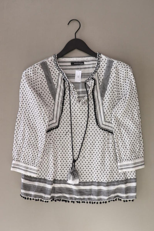 Reserved Regular Bluse Gr. 36 3/4 Ärmel grau aus Baumwolle