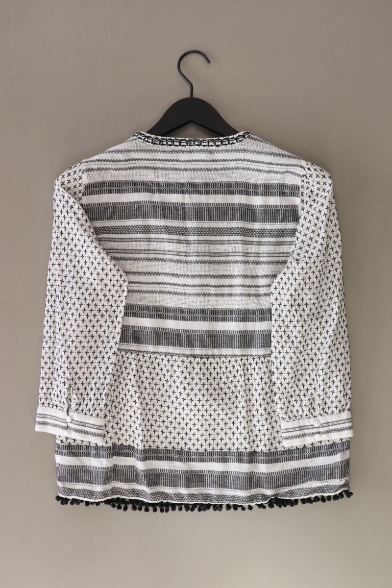 Reserved Regular Bluse Gr. 36 3/4 Ärmel grau aus Baumwolle
