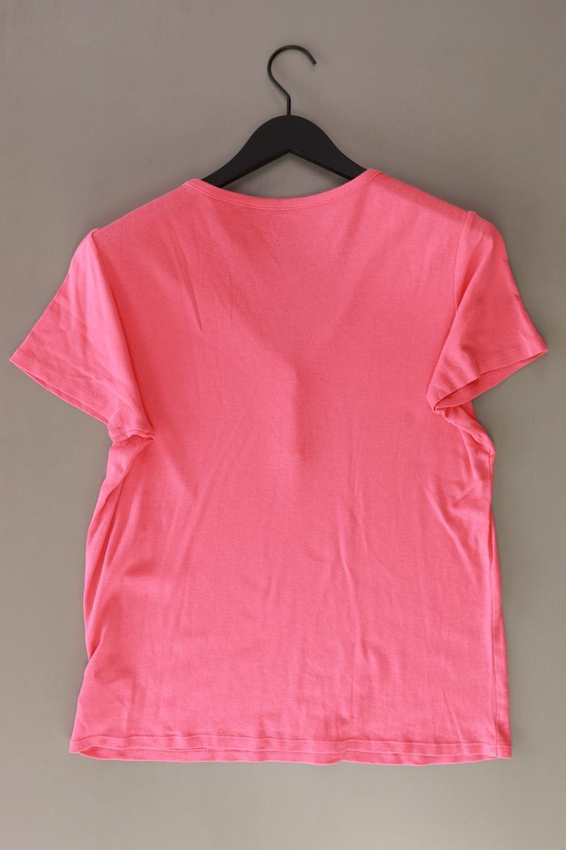 GAP Shirt mit V-Ausschnitt Gr. XL Kurzarm rosa aus Baumwolle