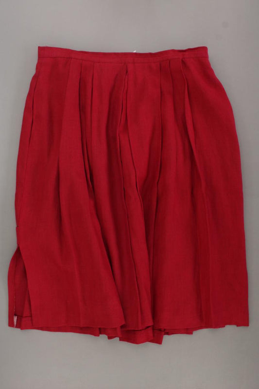 KRÜGER Vintage Trachtenrock Gr. 44 rot aus Leinen