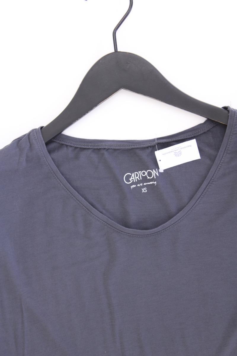 Cartoon T-Shirt Gr. XS Kurzarm grau