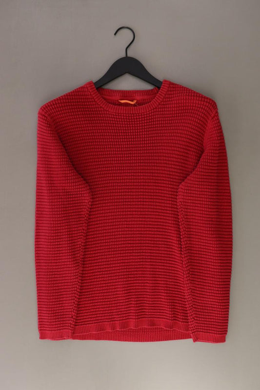 Emilio Adani Feinstrickpullover für Herren Gr. XL rot aus Baumwolle