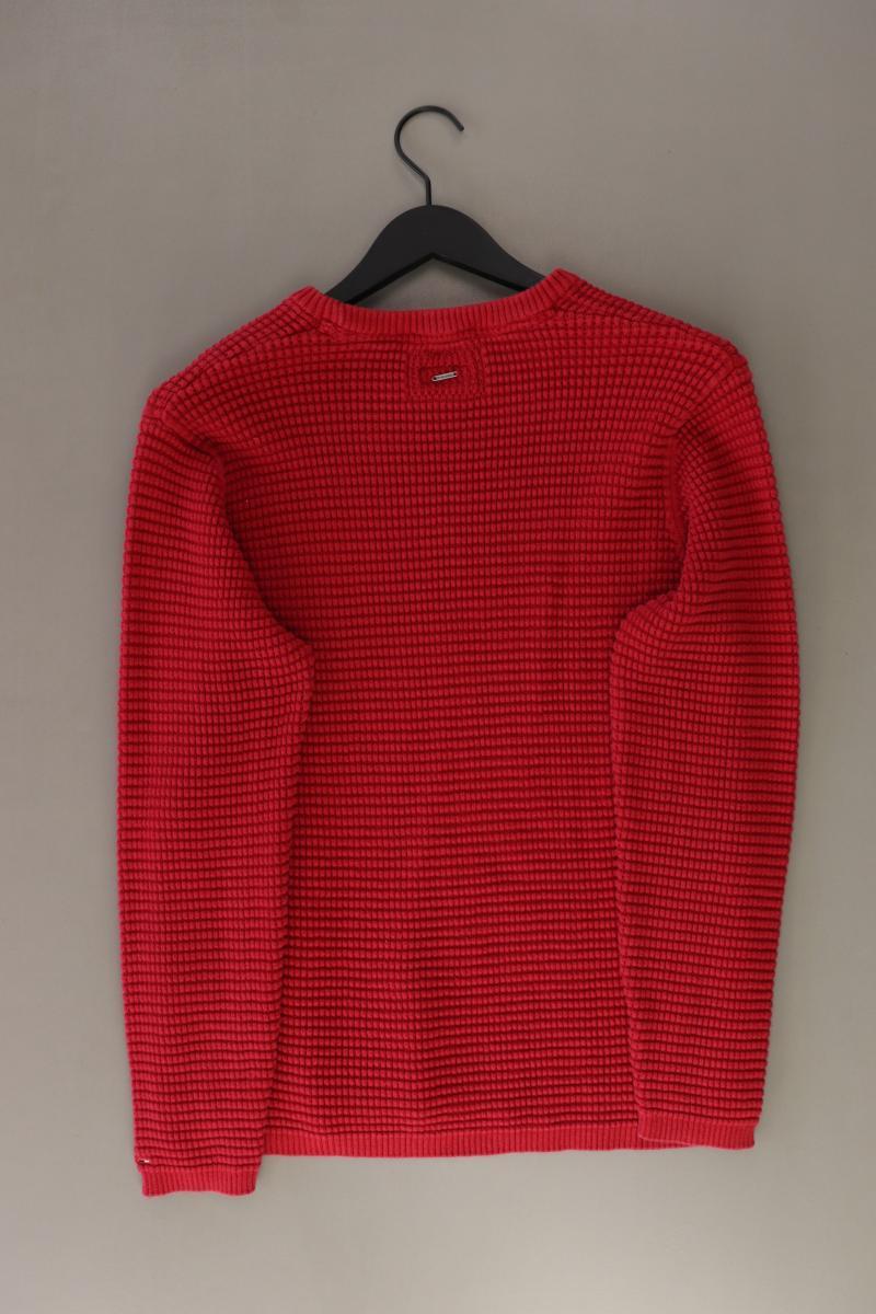 Emilio Adani Feinstrickpullover für Herren Gr. XL rot aus Baumwolle