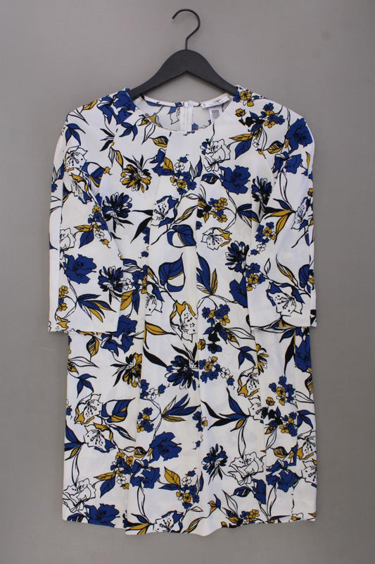 Mango Etuikleid Gr. M mit Blumenmuster 3/4 Ärmel mehrfarbig