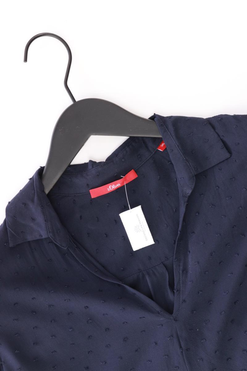 s.Oliver Regular Bluse Gr. 36 3/4 Ärmel blau aus Polyester