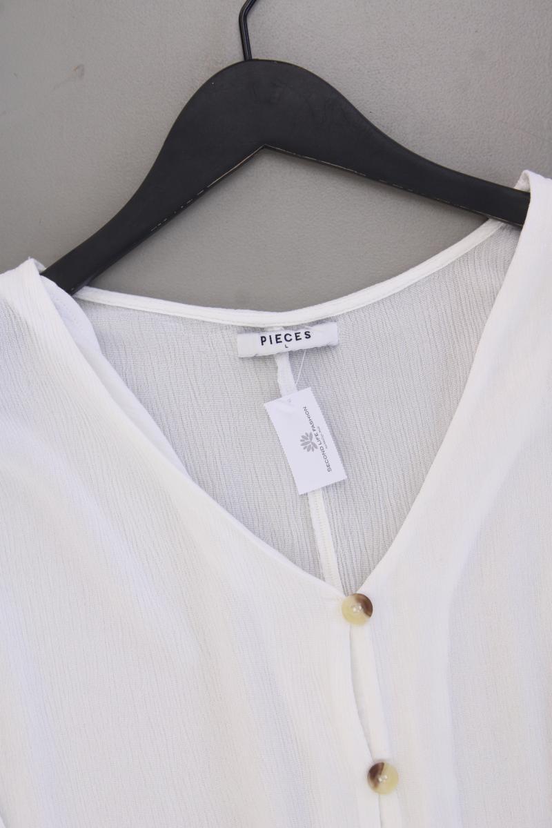 Pieces Classic Bluse Gr. L 3/4 Ärmel creme