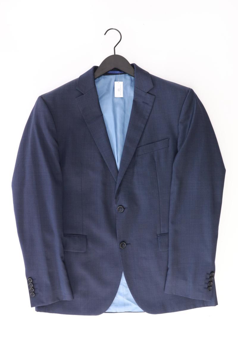 Pierre Cardin Wollsakko für Herren Gr. 50 blau aus Schurwolle