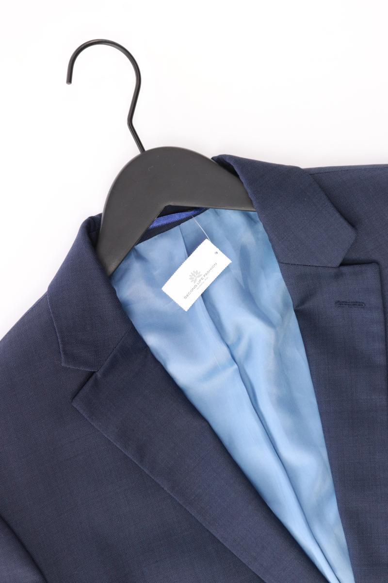 Pierre Cardin Wollsakko für Herren Gr. 50 blau aus Schurwolle