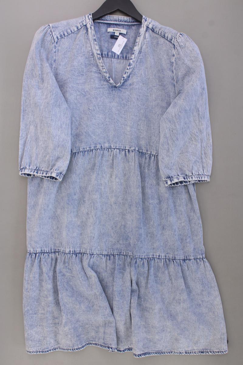 Garcia Jeans Jeanskleid Gr. L 3/4 Ärmel blau aus Baumwolle