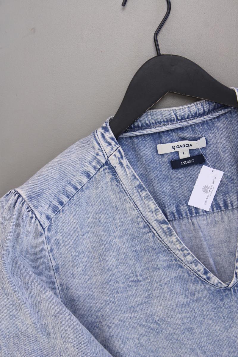 Garcia Jeans Jeanskleid Gr. L 3/4 Ärmel blau aus Baumwolle