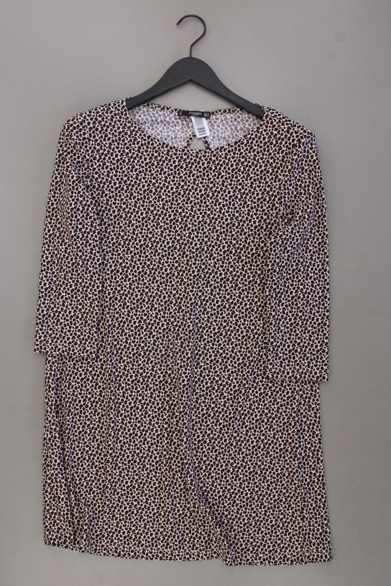 Mango Etuikleid Gr. M mit Tierdruck 3/4 Ärmel braun