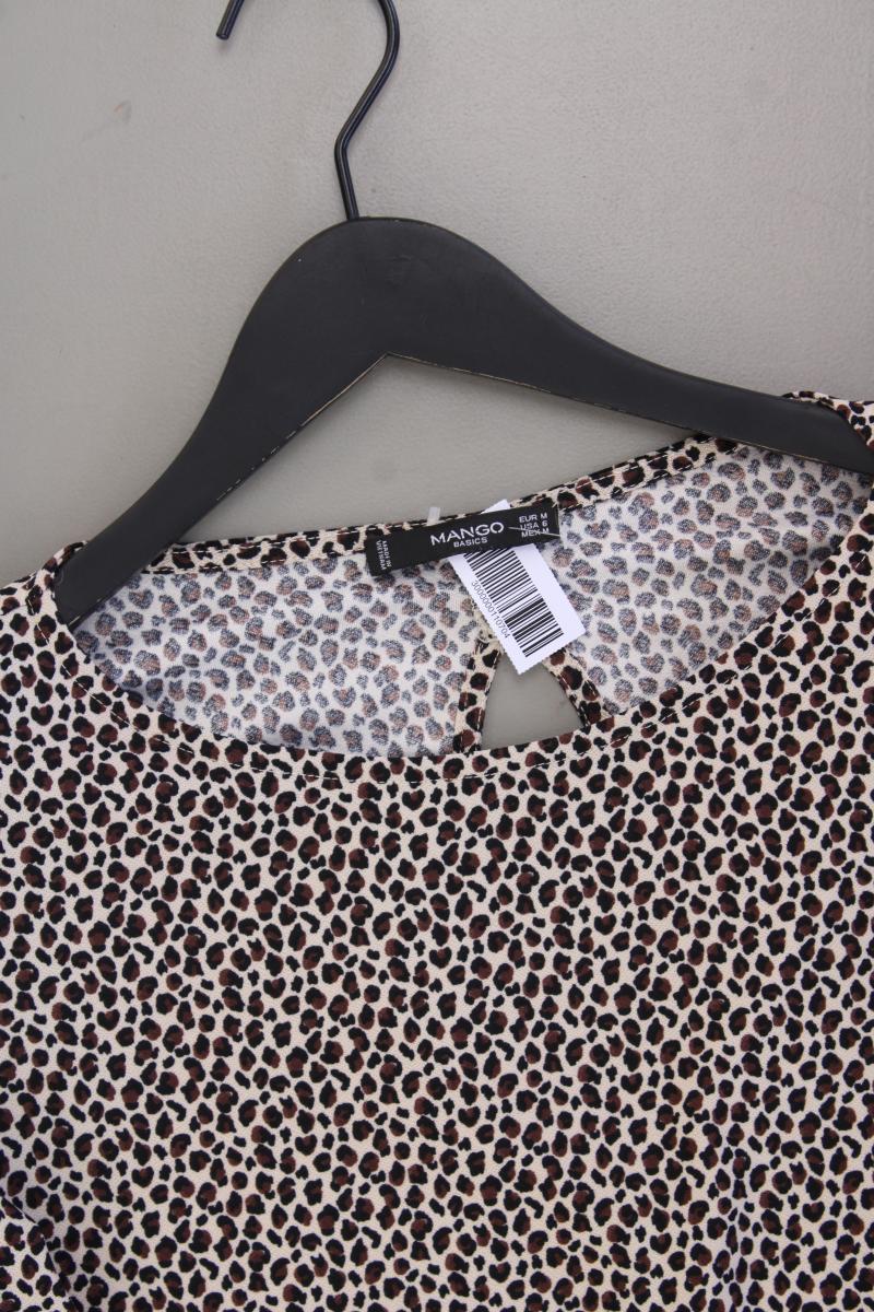 Mango Etuikleid Gr. M mit Tierdruck 3/4 Ärmel braun