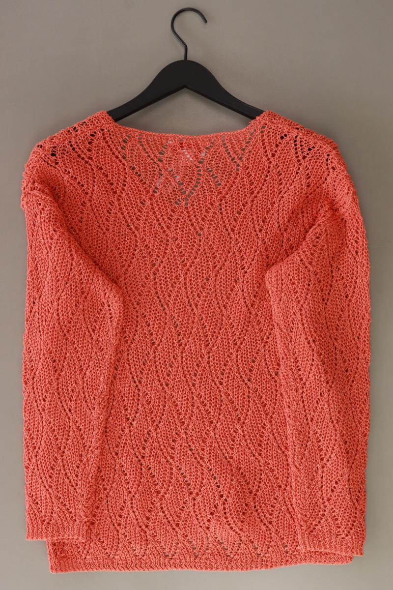 Tesini Langarmpullover Gr. 40 orange aus Baumwolle