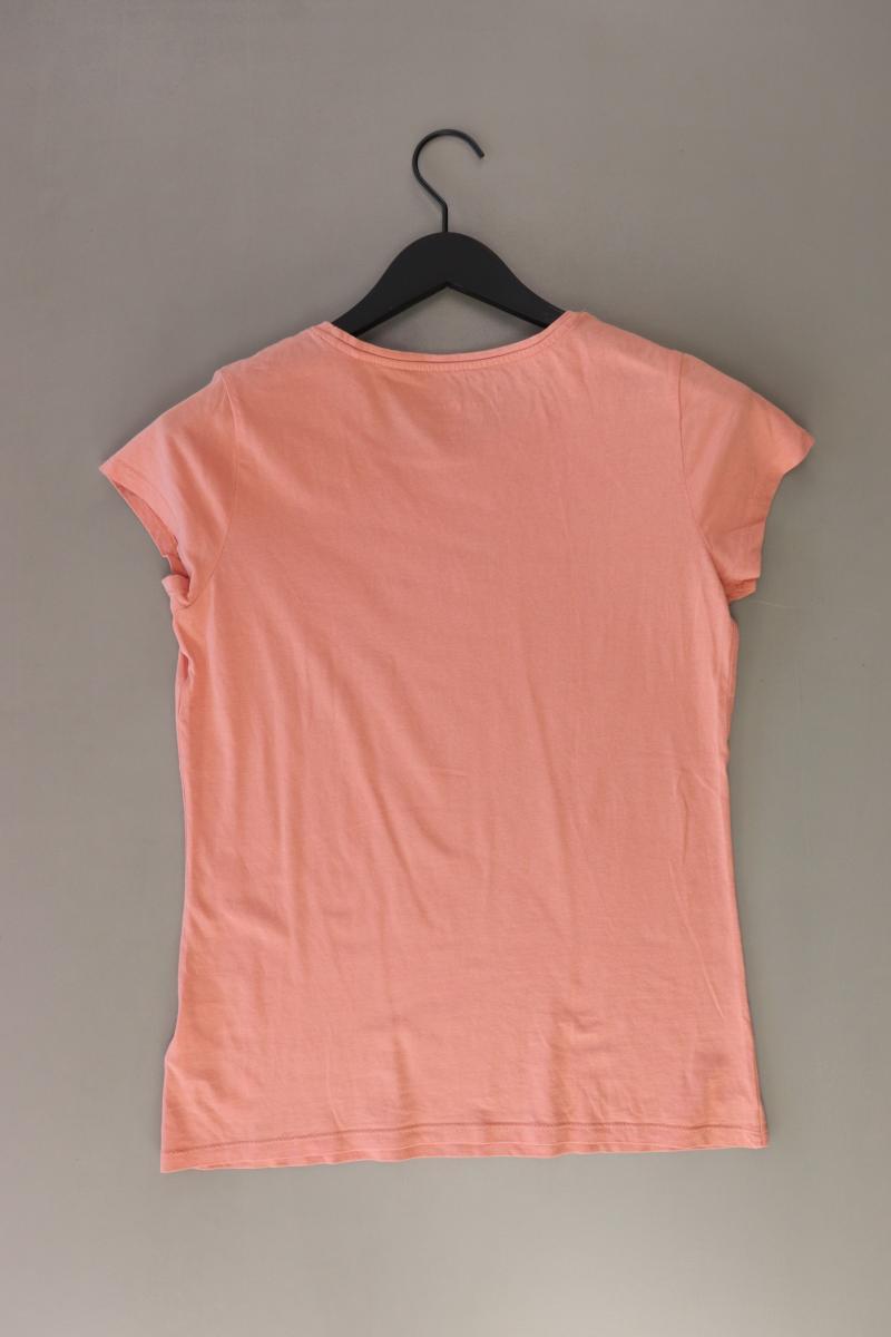 Tom Tailor Printshirt Gr. L Kurzarm orange aus Viskose