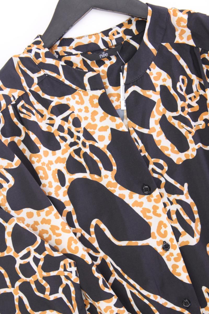 nife Langarmkleid Gr. 38 schwarz aus Polyester