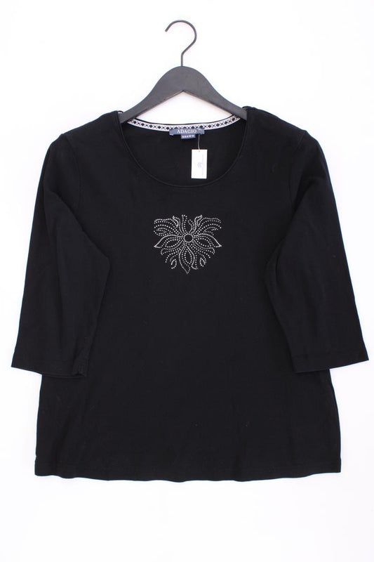 Adagio Classic Shirt Gr. 48 3/4 Ärmel schwarz aus Baumwolle