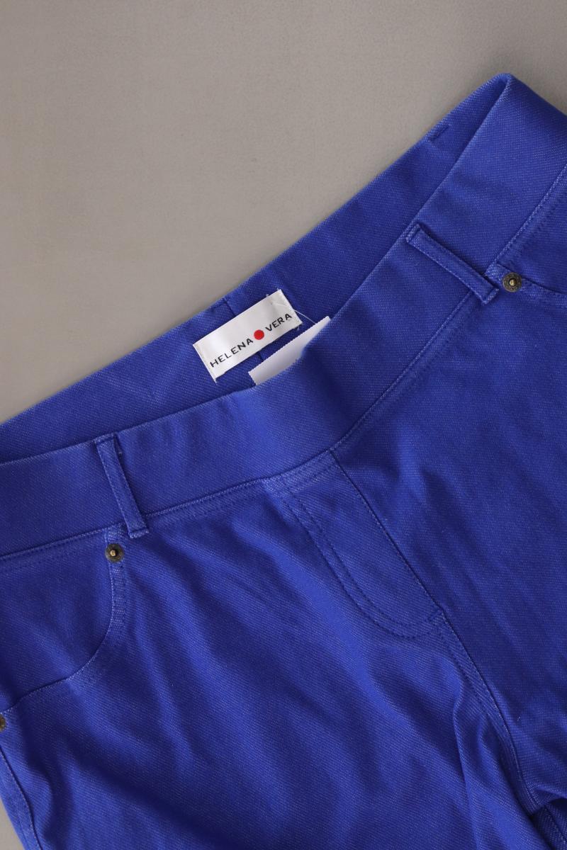 Helena Vera Stretchhose Gr. 40/42 blau aus Baumwolle