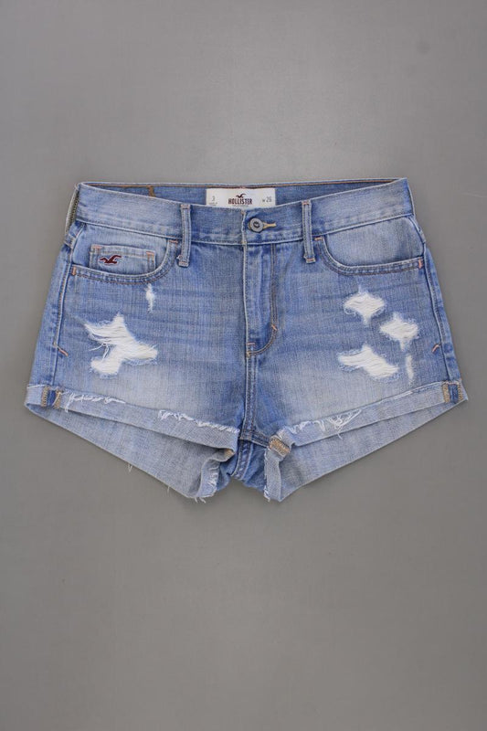 Hollister Jeansshorts Gr. W26 blau aus Baumwolle