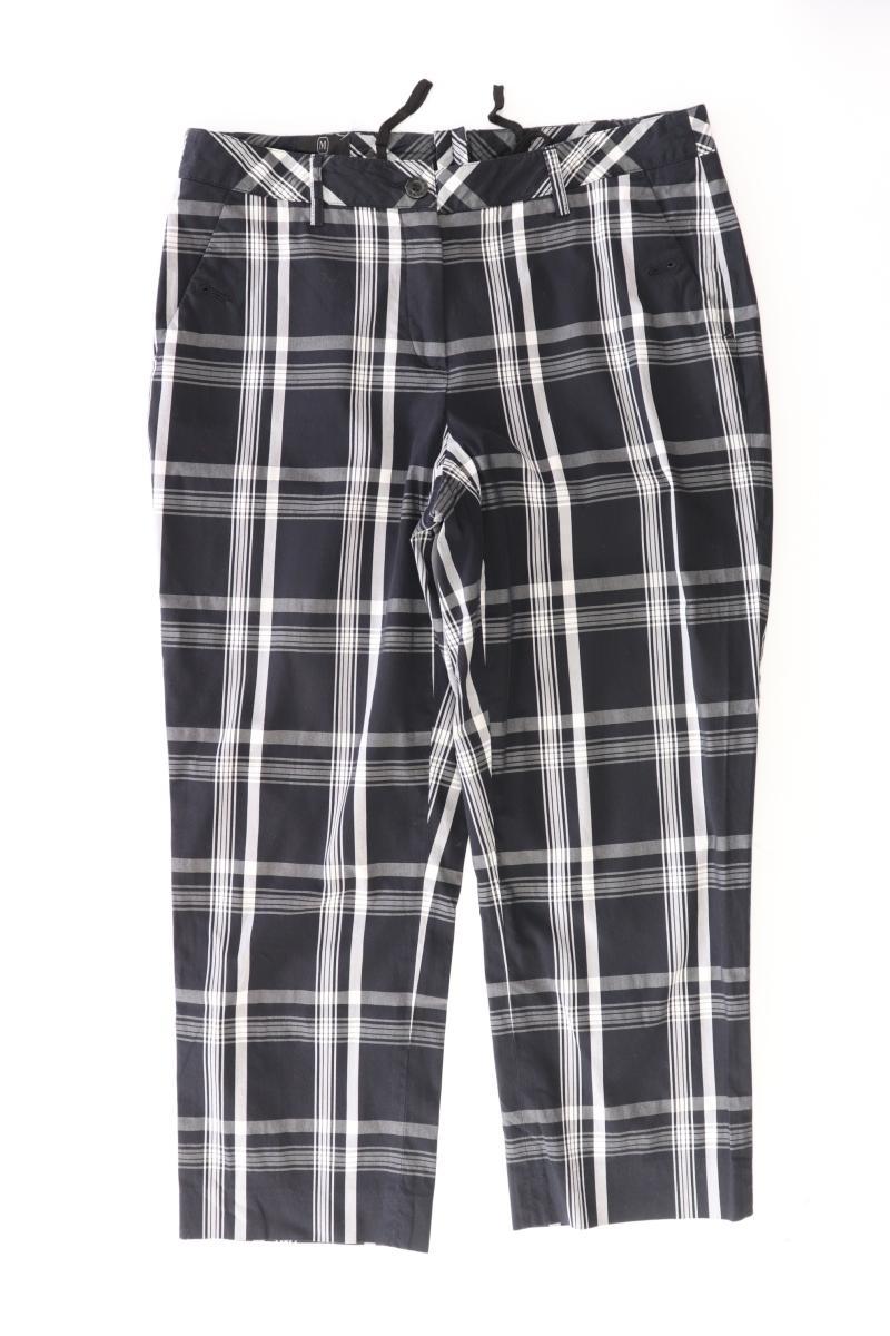 Madeleine 7/8 Hose Gr. 38 kariert grau aus Baumwolle