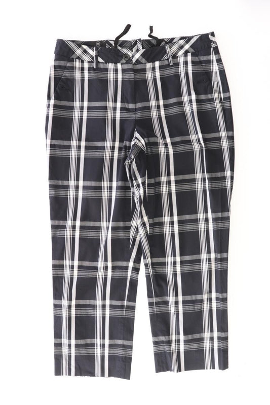 Madeleine 7/8 Hose Gr. 38 kariert grau aus Baumwolle