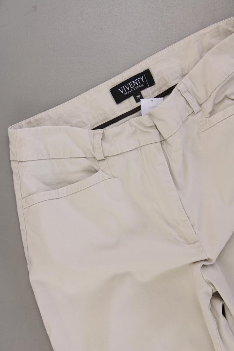Viventy Bernd Berger Hose Gr. 36 creme aus Baumwolle