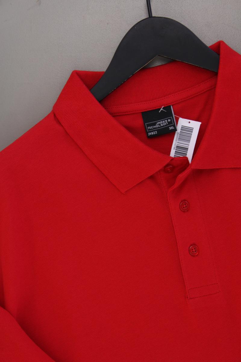 James & Nicholson Poloshirt für Herren Gr. XXXL neuwertig Kurzarm rot