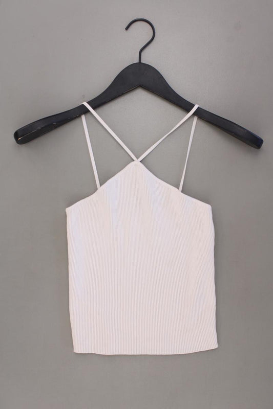 Zara Spaghetti-Top Gr. S neuwertig creme aus Viskose