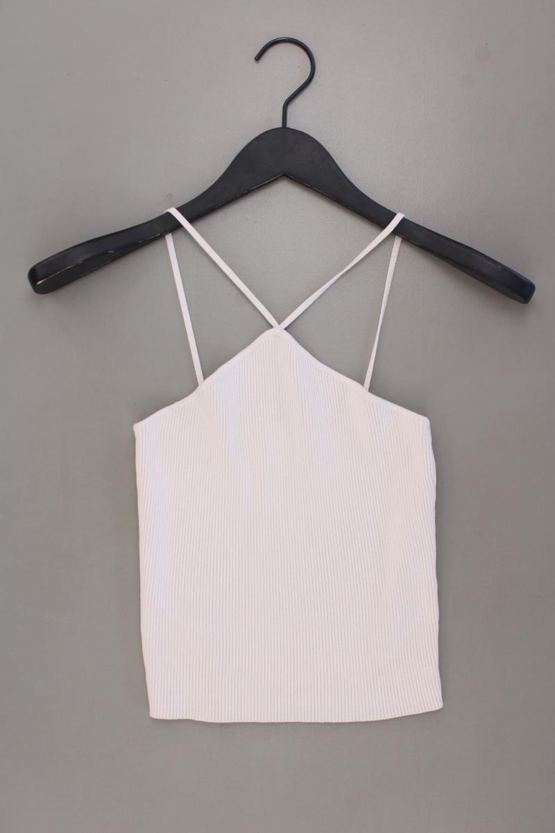 Zara Spaghetti-Top Gr. S neuwertig creme aus Viskose