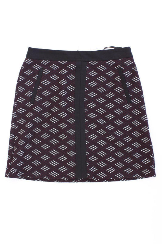 DUNNES Rock Gr. 38 geometrisches Muster schwarz aus Polyester