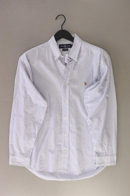 Ralph Lauren Langarmhemd für Herren Gr. Hemdgröße 35 gestreift blau