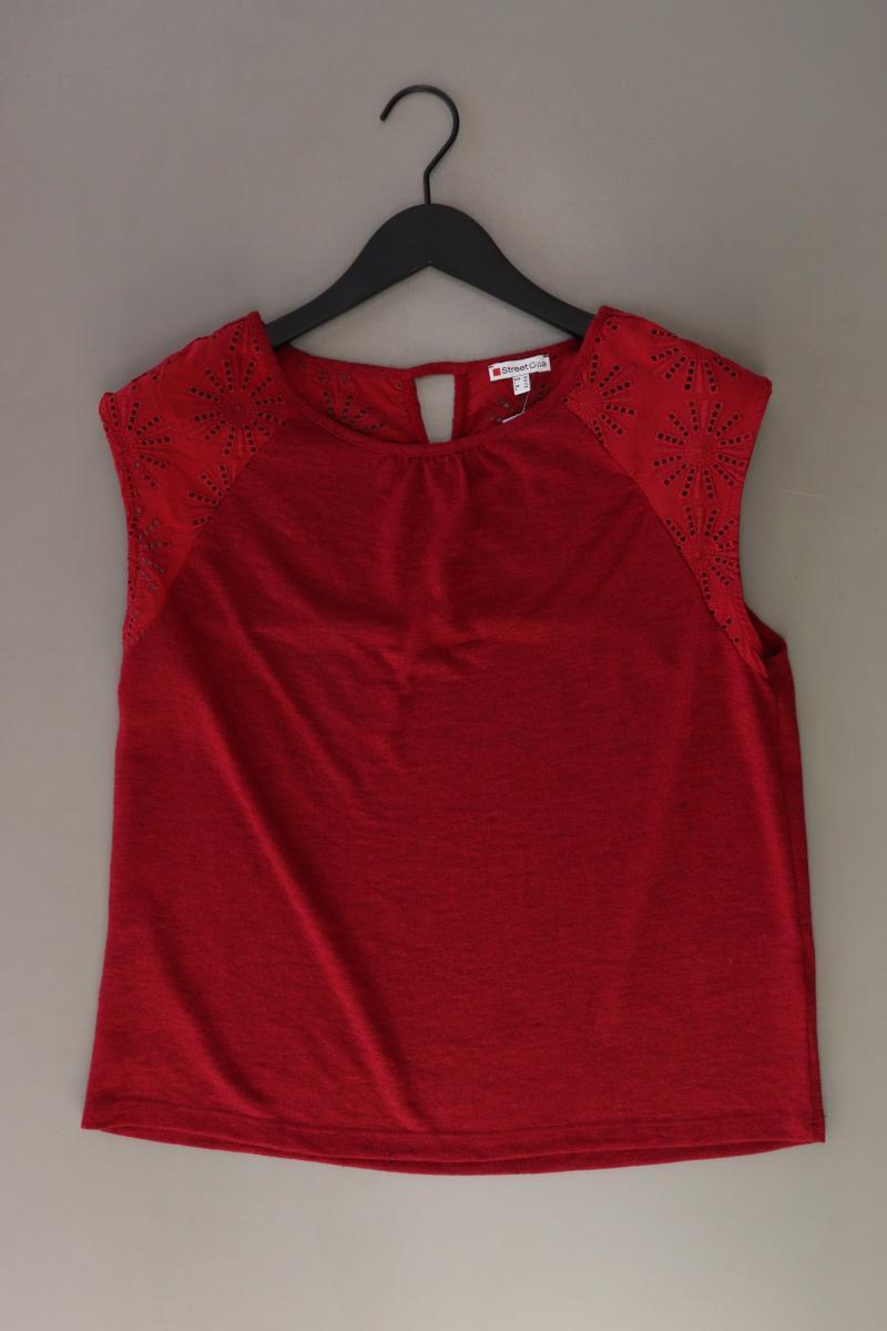 Street One T-Shirt Gr. 38 Kurzarm rot aus Polyester