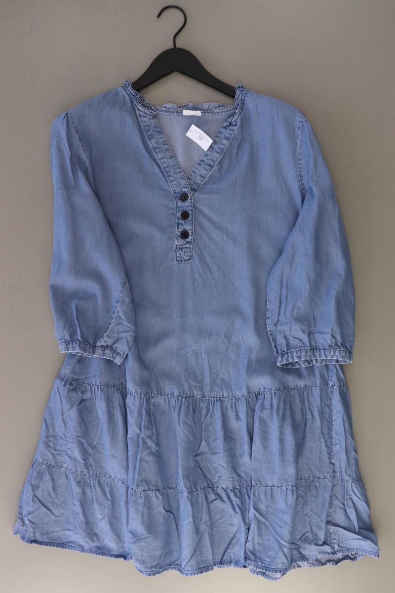 Lascana Midikleid Gr. 44/46 3/4 Ärmel blau aus Lyocell