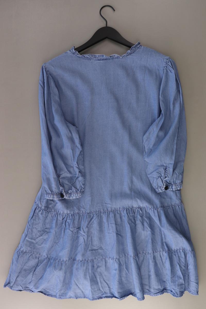 Lascana Midikleid Gr. 44/46 3/4 Ärmel blau aus Lyocell