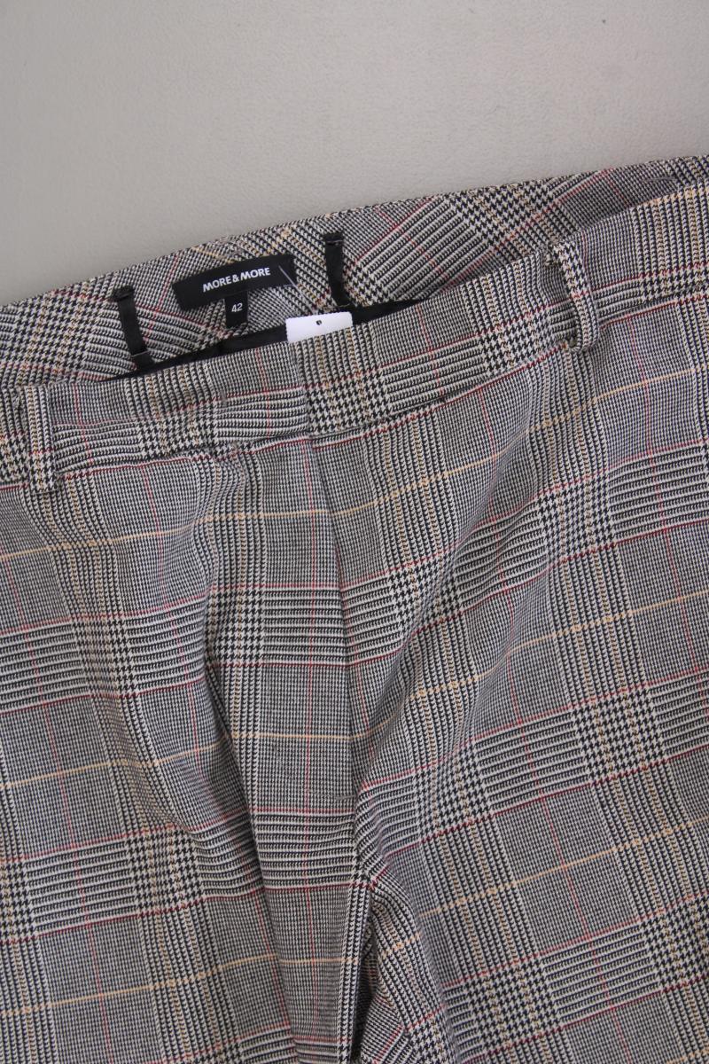More&More Stoffhose Gr. 42 kariert grau