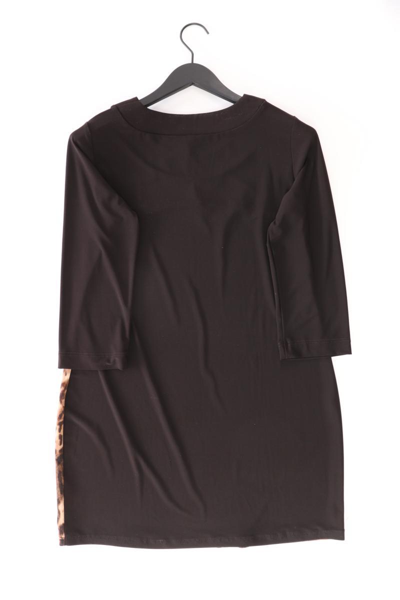 VA Milano Jerseykleid Gr. 42 mit Tierdruck 3/4 Ärmel braun aus Polyester