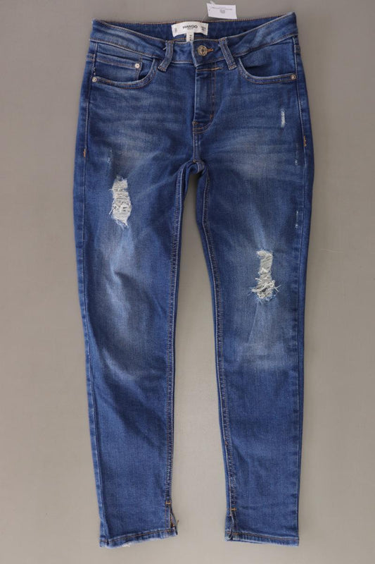Mango 7/8 Jeans Gr. 34 Modell Kate blau aus Baumwolle