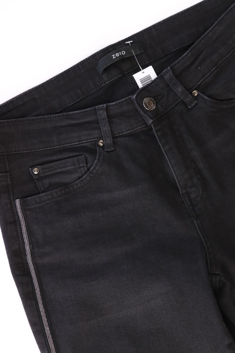 Zero Skinny Jeans Gr. 38 schwarz aus Baumwolle