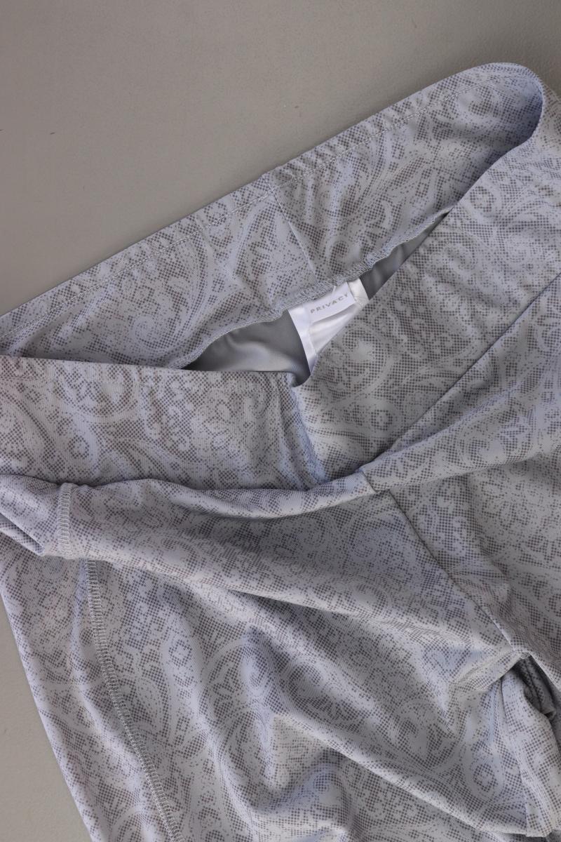 Madeleine Privacy Hose Gr. 42 mit Paisleymuster neuwertig grau aus Polyester