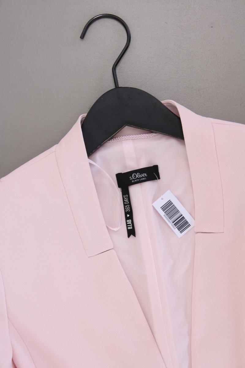 s.Oliver Black Label Kurzblazer Gr. 38 neuwertig rosa aus Polyester