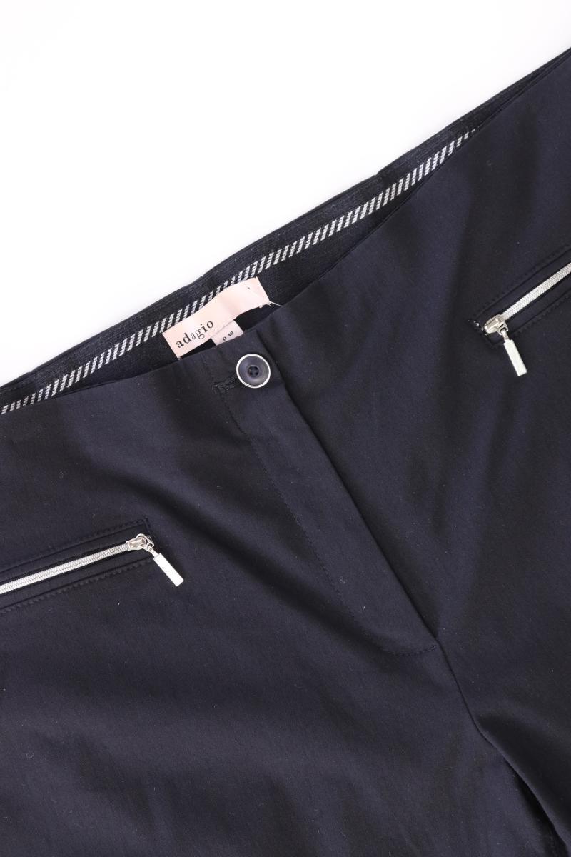Adagio Stoffhose Gr. 48 schwarz aus Baumwolle