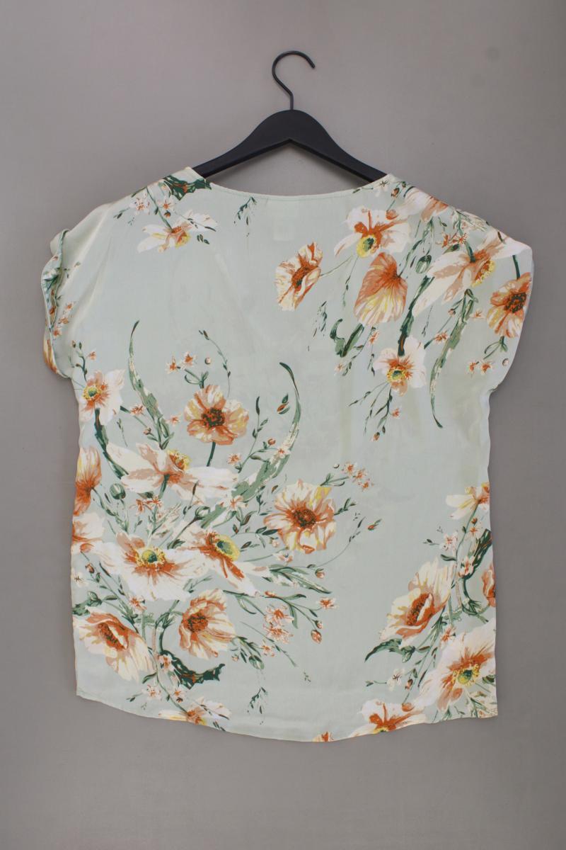 Vila Kurzarmbluse Gr. 40 mit Blumenmuster mehrfarbig aus Polyester