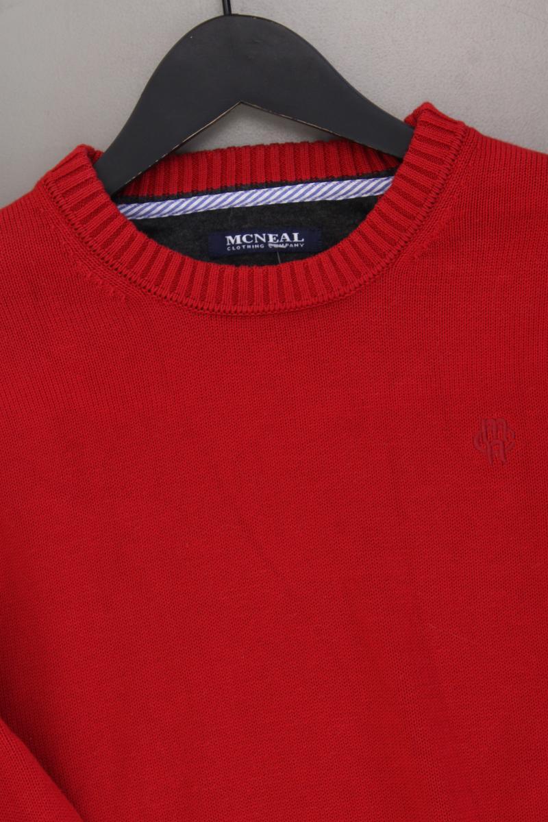 McNeal Feinstrickpullover für Herren Gr. L rot aus Baumwolle