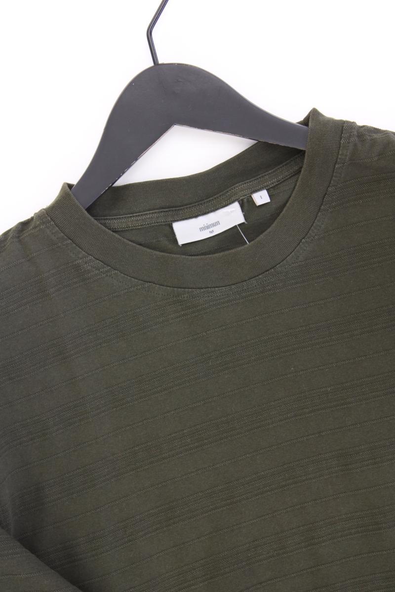 Minimum T-Shirt Gr. L Kurzarm olivgrün aus Baumwolle