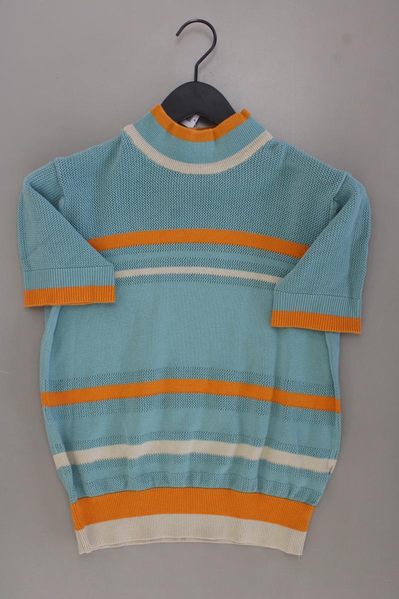 Thokk Thokk Strickshirt Gr. L Kurzarm blau aus Baumwolle