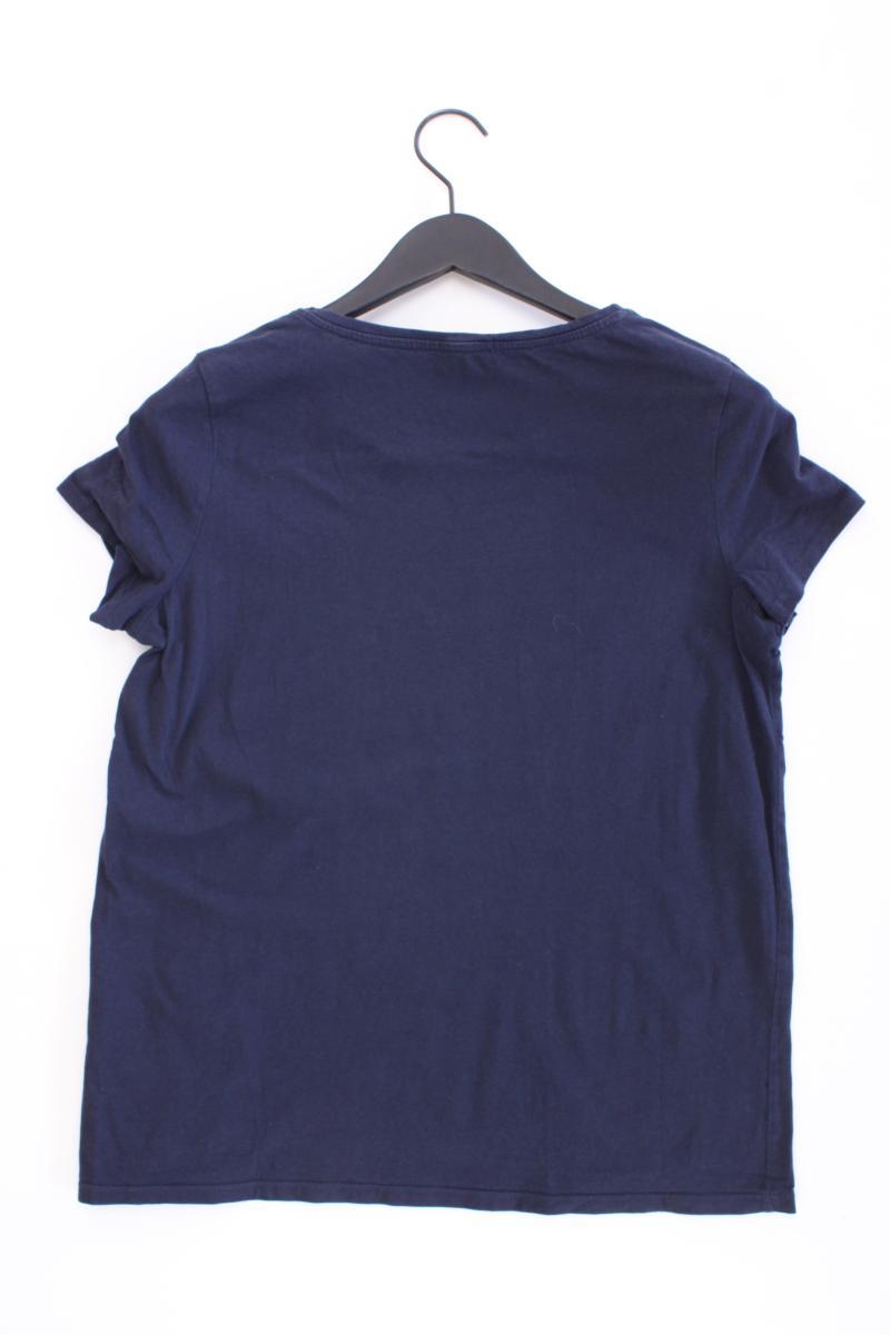 Esprit Printshirt Gr. XL Kurzarm blau aus Baumwolle