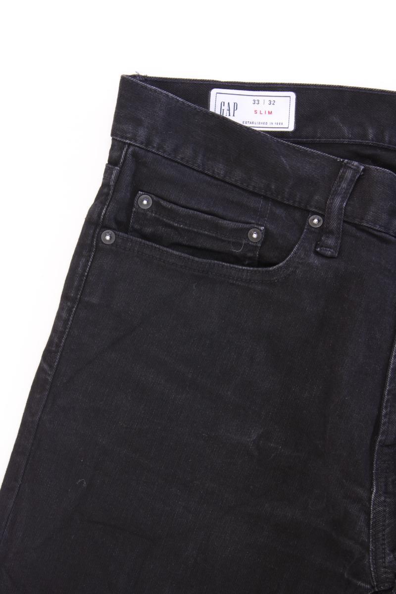 GAP Slim Jeans für Herren Gr. W33/L32 grau aus Baumwolle