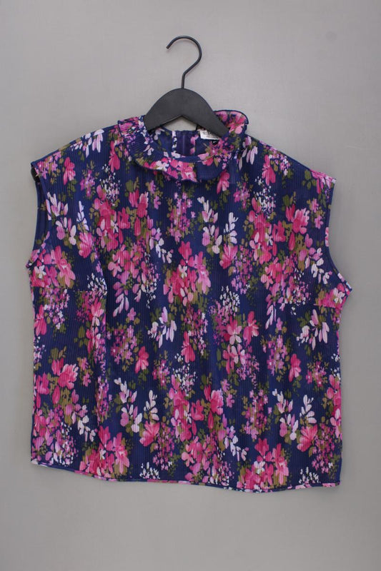 Gina Laura Kurzarmbluse Gr. XL mit Blumenmuster mehrfarbig