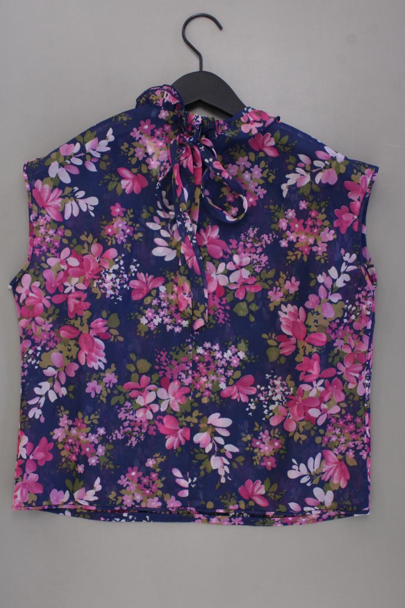 Gina Laura Kurzarmbluse Gr. XL mit Blumenmuster mehrfarbig